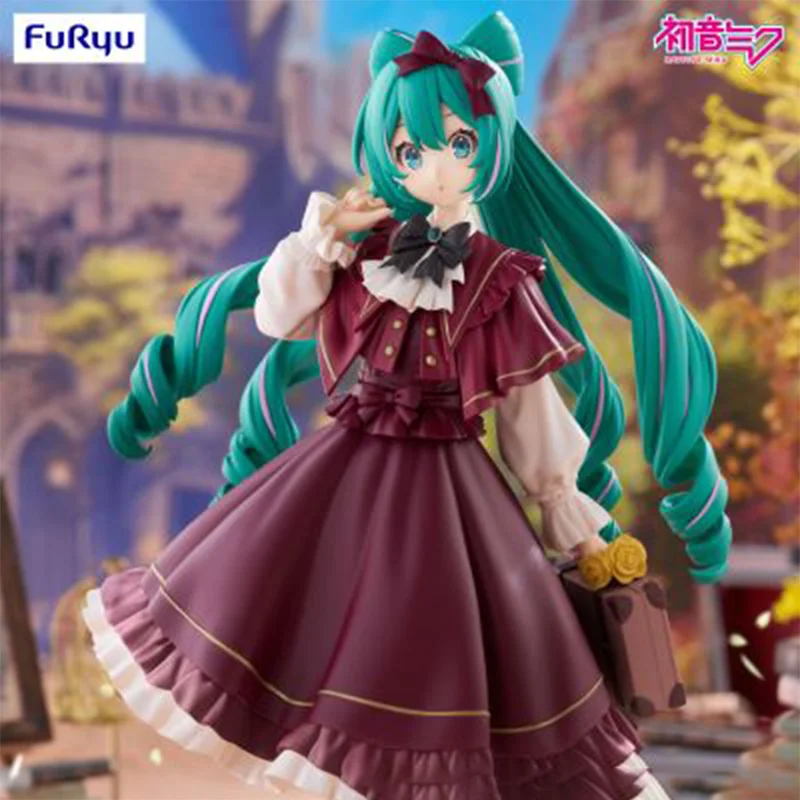 【أصلي 100%】شخصيات FURYU Piapro-Hatsune Miku-Trio-Try-iT-شكل كلاسيكي ريترو أنيمي مجموعة نماذج لعبة