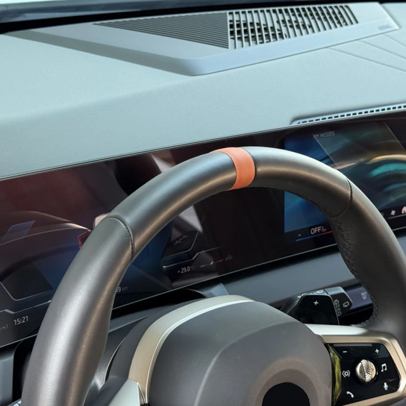 لسيارات BMW 3 5 Series G20 G60 X3 X5 G45 G05 عجلة توجيه سيارة محاذاة ملصق خط الوسطى ملصق داخلي ملحقات داخلية