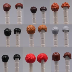 5pcs/Block small particles Min Building Blocks Boy's Hair Girl's Hair Curly Hair Accessories MOC Figures Hair Children's Toys