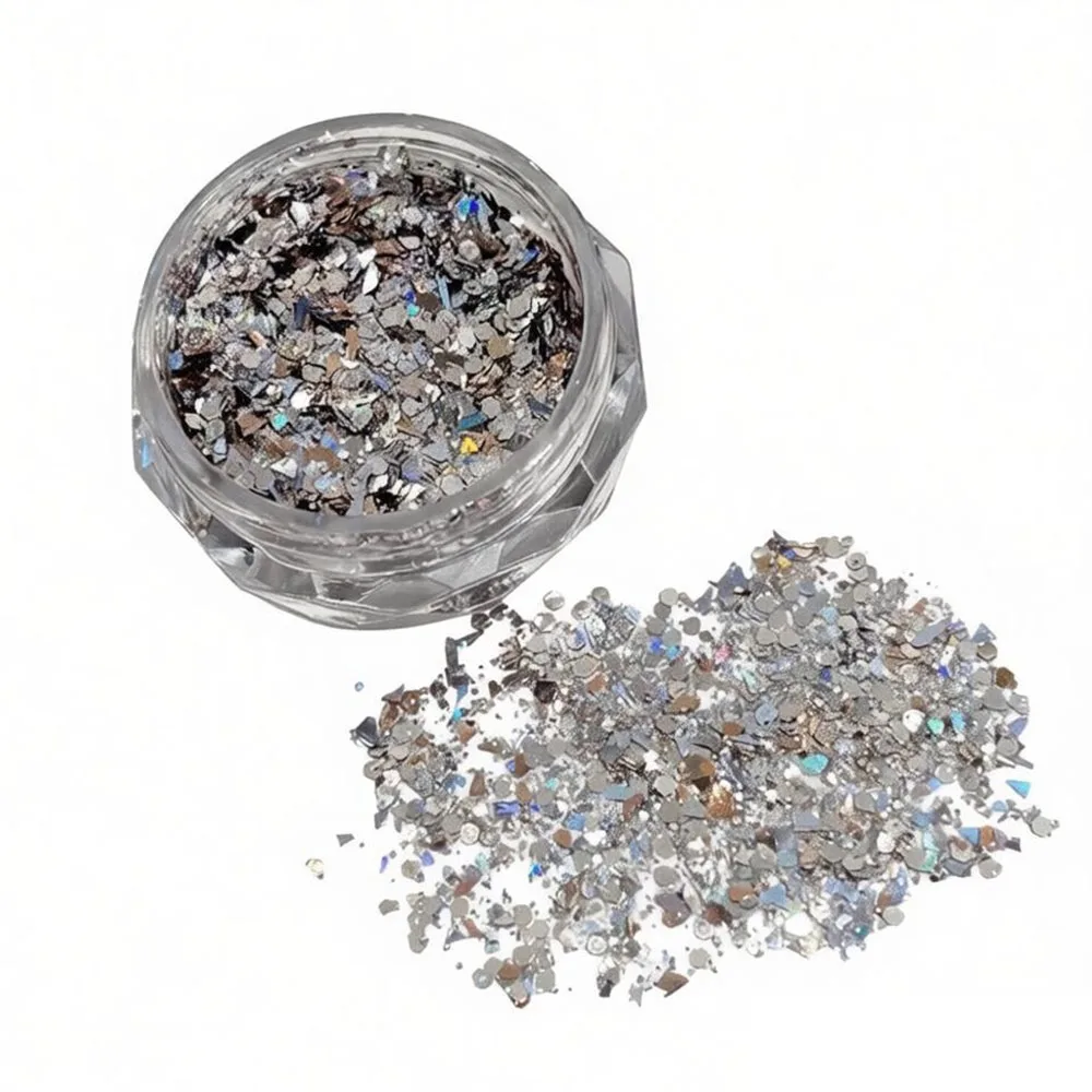 

Fashion Ultra-Thin Nail Glitter Multicolor Sparkly Nail Sequins Turtle Scales Flakes Nail Decoration 3D Decoration