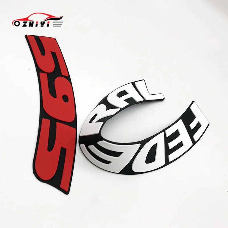 Car Styling Tire Letters Sticker for FEDERAL 595 Wheel Tires Lettering Decorative Decals Pvc Waterproof Motorcycle Stickers