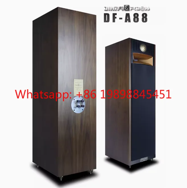 DF-A88 Wooden Floor Standing Tower Speakers Passive Hi-Fi Lossless Home Audio 80-180W