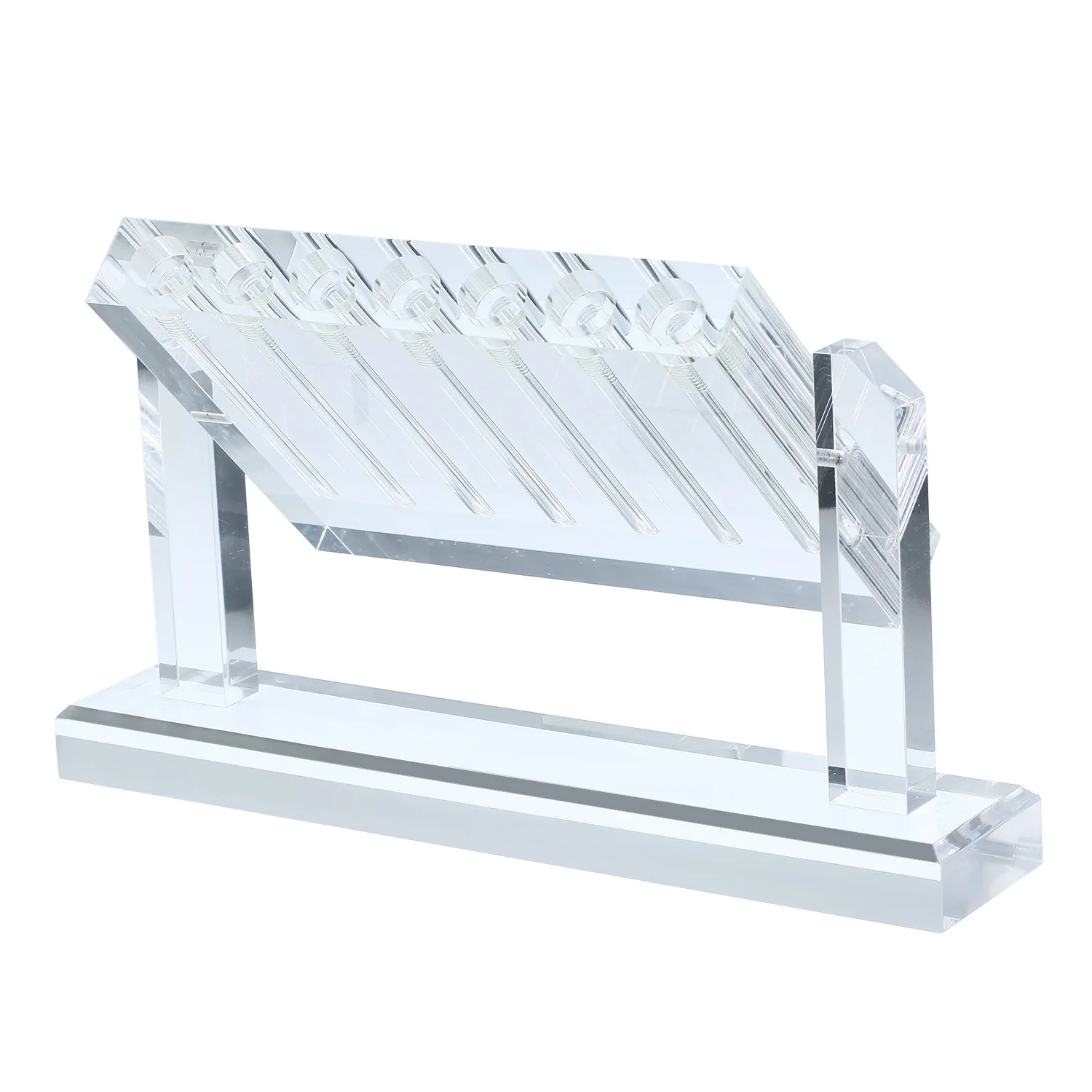 7 tubi Comparateur di qualità dell'olio per automobili Trasmissione Tester di viscosità dell'olio Comparateur Dimostrazione del tester per vetro trasparente