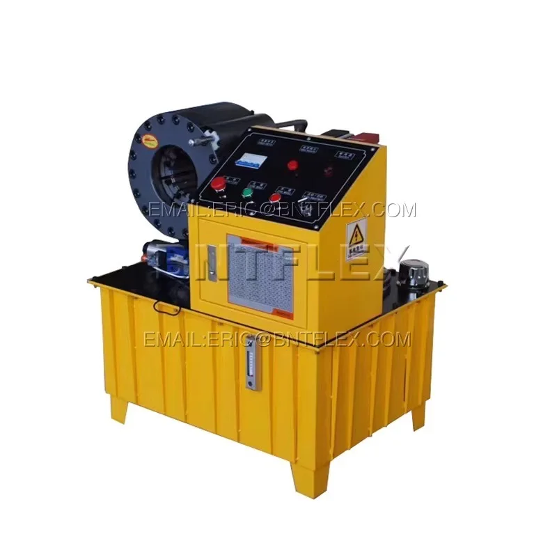 R9 51mm 220v 単相 3kw 黄色 半自動油圧ホース圧着機（ダイス10セット付き）