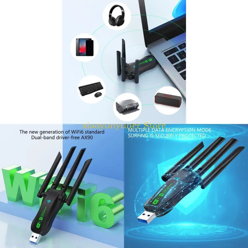 

P9JB Wi -Fi 6 AX900 USB -сетевая карта 3000 Мбит / с.