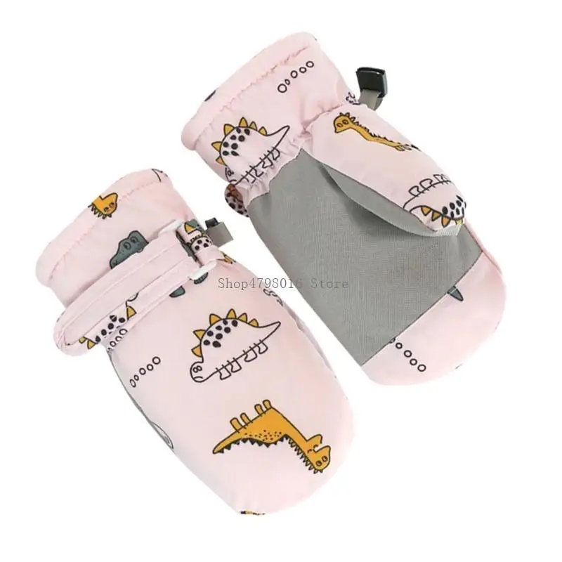 Breathable Skiing Gloves Windproof Winter Outdoor Mittens Kids Sports Gloves