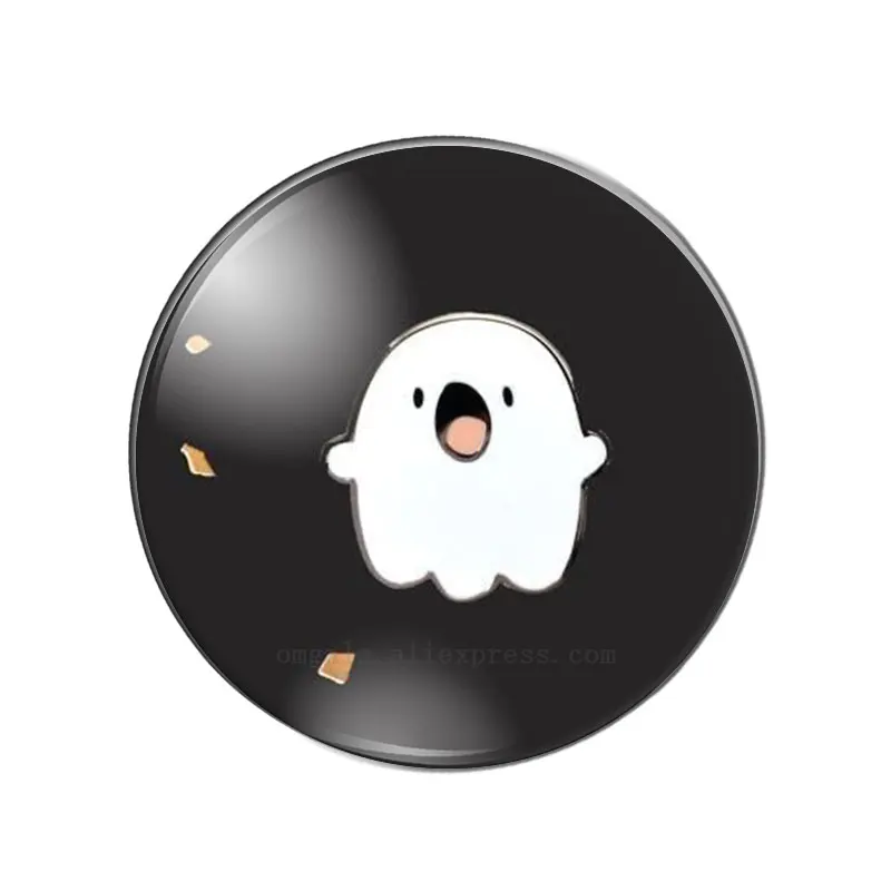 New Beauty Cute Cartoon Ghost 10pcs 8mm/10mm12mm/18mm/20mm/25mm Round photo glass cabochon demo flat back Making findings