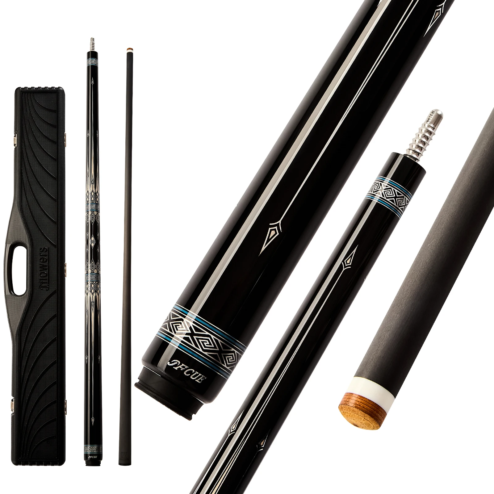 

Бильярдный кий JFLOWERS JF10-23F с карбоновым шафтом, наконечником 12,5 мм, длиной 147 см, с радиальным соединением 3/8*8, комплект.