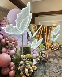 Wedding Butterflies LED Romantic Creative White Elegant Butterfly Lamp for Modern Home Christmas New Year Party Decor Lighting