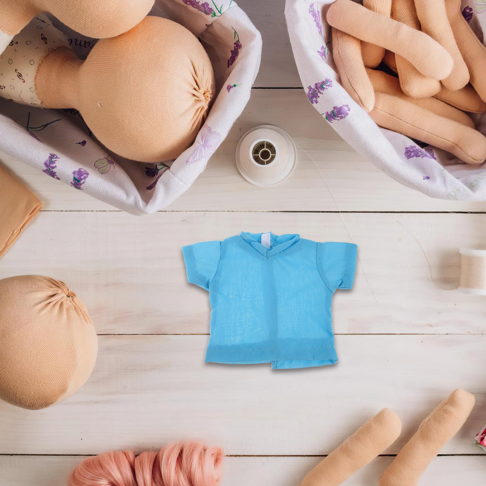 1세트 18인치 의사 의상 세트 패브릭 의료복 역할놀이 의류 어린이용 역할놀이 액세서리 키트