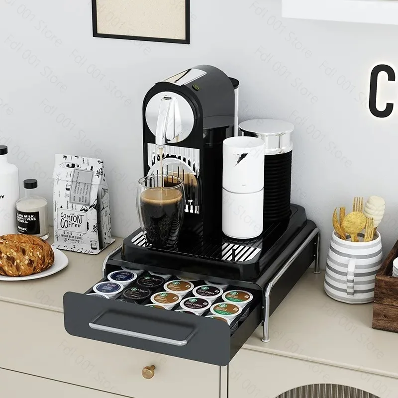Coffee capsule storage rack coffee machine base desktop water bar  tea bag storage rack