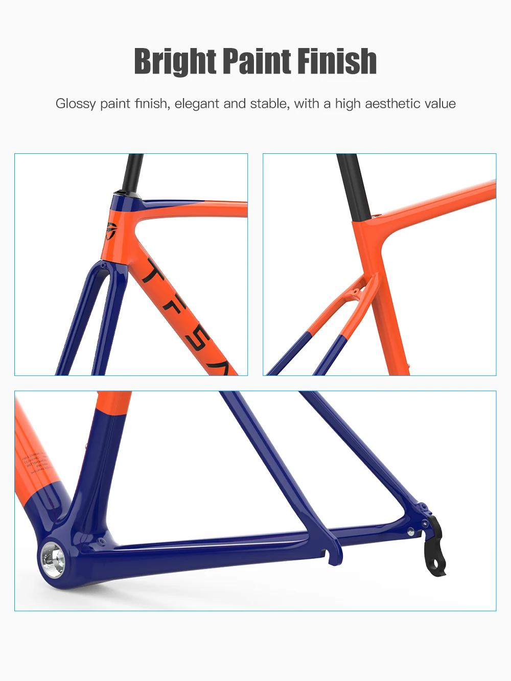 TFSA JH-06 Updated Carbon Fiber Bike Frame Rim Brake 700/28c