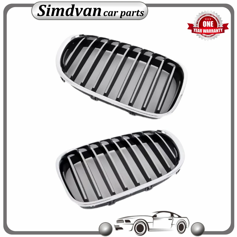 

2PCS Chrome Grille - Front Left 51117295297 51117295298 for BMW F01 F02 F03 F04 730i 740i 750i 760i 730Li 740Li 750Li 760Li