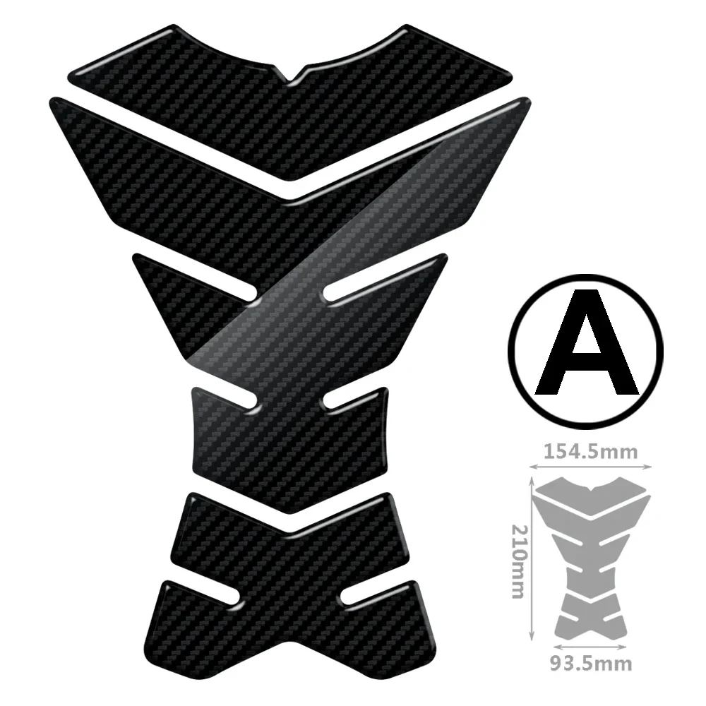 Motorcycle Tank Pad Protection Carbon-look Sticker Universal for Kawasaki Honda Yamaha Suzuki Aprilia Benelli