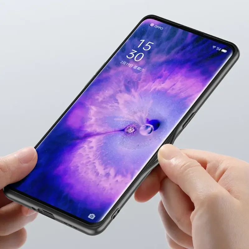 حافظة جلدية بلوري لهاتف OPPO Reno 15، حافظة جلدية من البلاستيك الصلب المضاد للصدمات