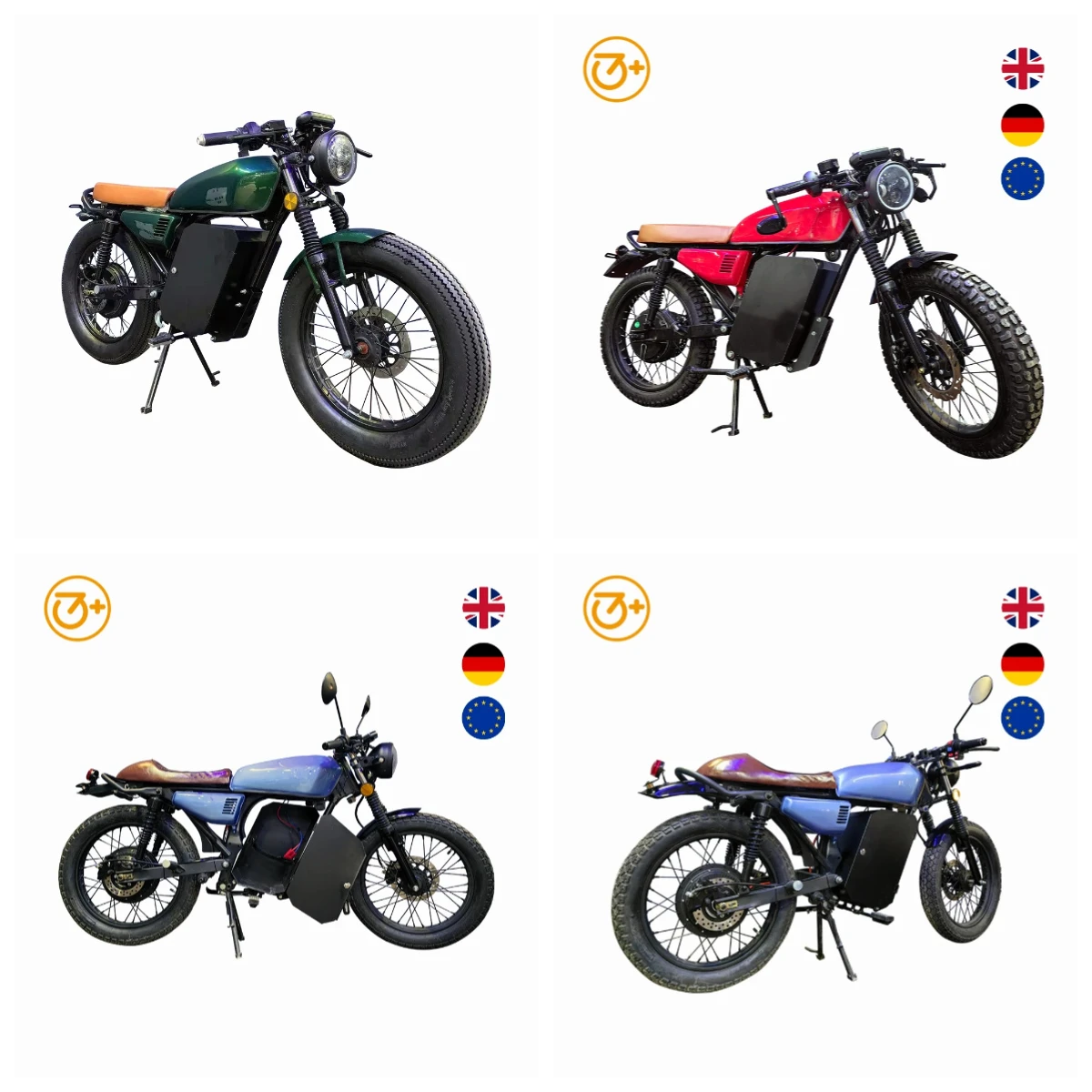 

2026 New Design 2000W 72V 30AH 3.00-18 Tubeless Tyre Tires High Speed 70km/h Electric Motorcycles for Adults