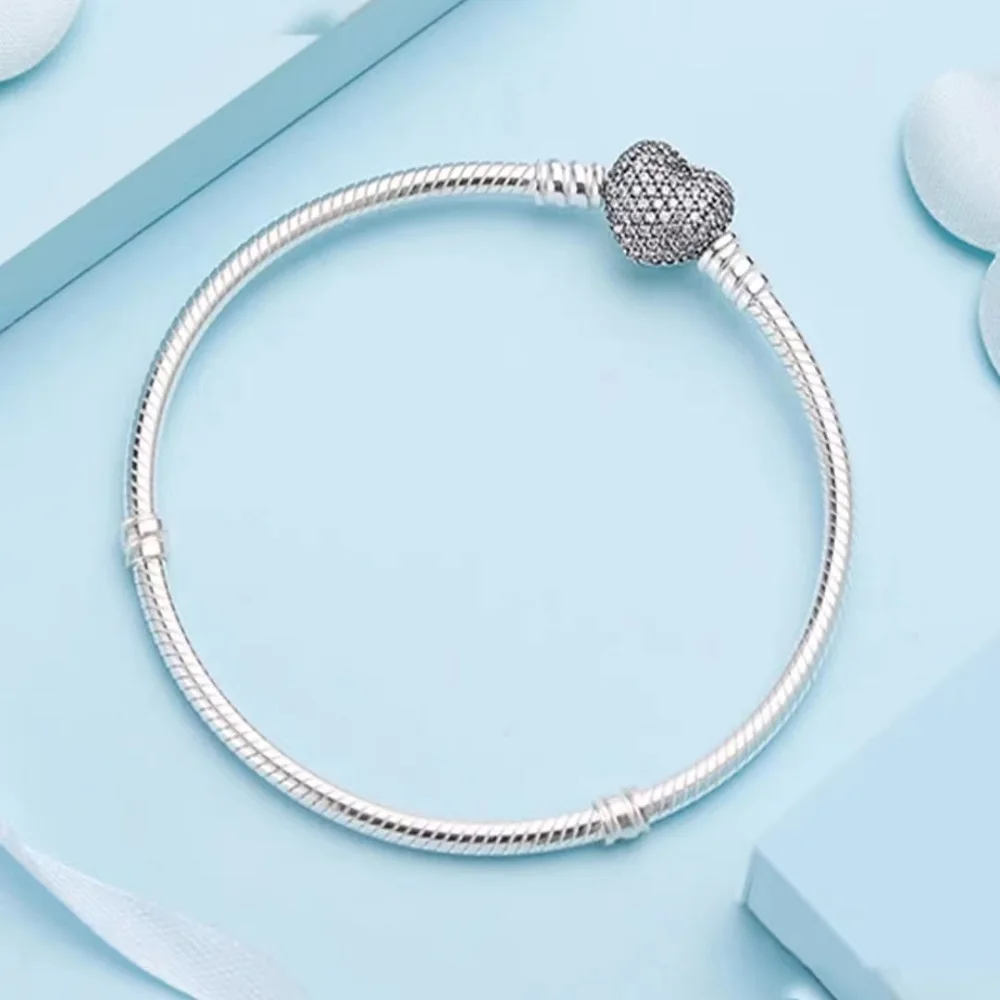 MINISO S925 sterling silver crown snake bone bracelet, suitable for original DlY bracelet, women's fashion jewelry