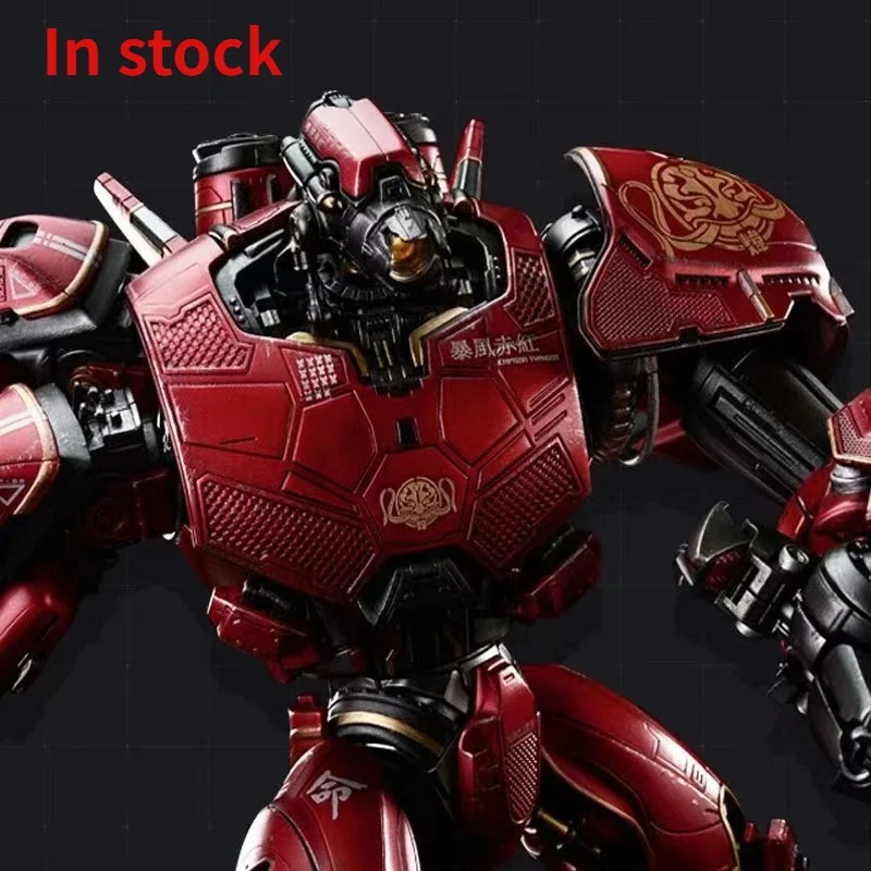 In Stock LING JIHUN Original Pacific Rim Crimson Typhoon Finished Mecha LED Light Emitting Action Figures Toy Gift with Box