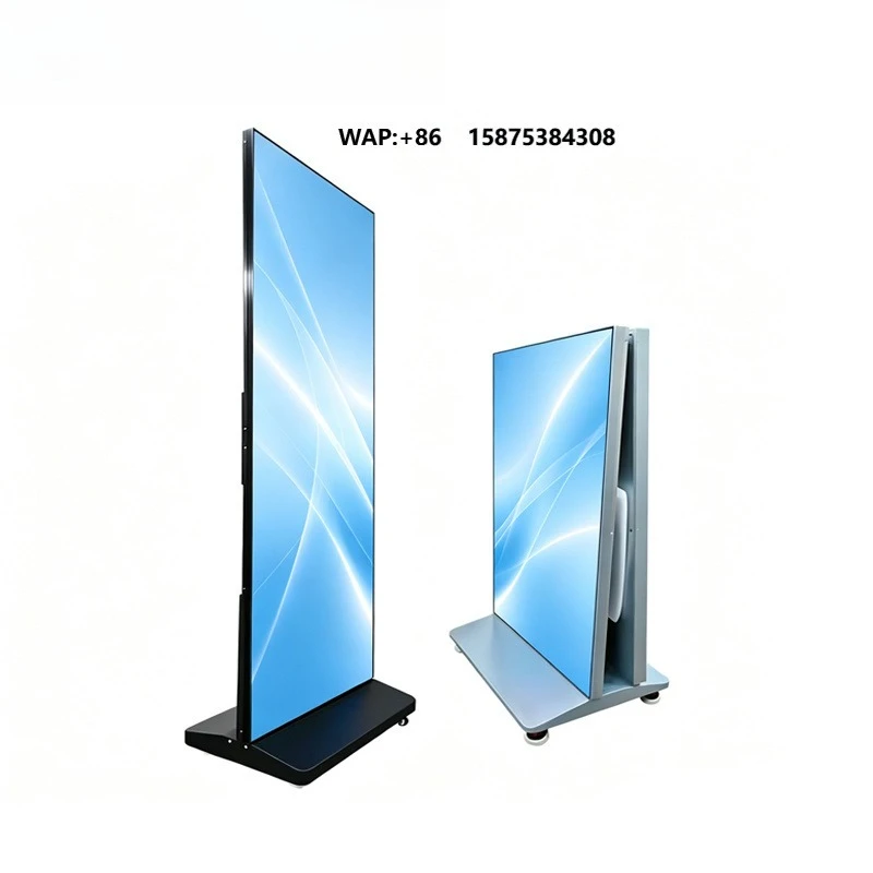 HD Advertising LED Mirror Screen P1.86 P2 P3 P2.5 Display Stand Poster HDR 800cd Brightness IP65 Waterproof 2-Year Warranty