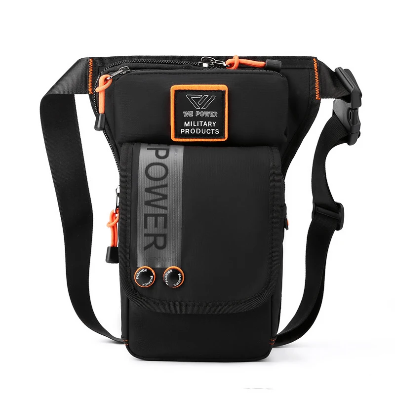 

Men Leg Drop Bag Fanny Waist Pack for Motorcycle Rider Travel Military Nylon Male Cross body Shoulder Belt Hip Bum Thigh Bags