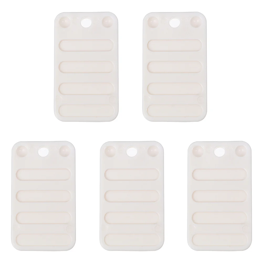 

5Pcs Bed Sofa Leveling Shims Compact Design Anti-Skid Furniture Foot Cushions Home Shop Hotel Use White Leveling Shims