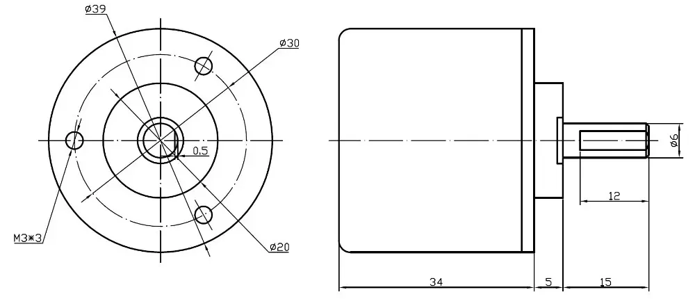 BRT38-ROM1024-RT1 absolute encoder 1024ppr 10bit RS485 single ture angle measurement