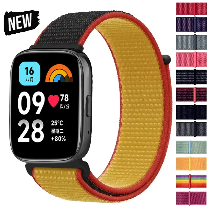 Nylon-Schlaufenarmband für Redmi Watch 3 Lite/3 Active, atmungsaktives, austauschbares 22-mm-Armband für Redmi Watch 5 Active/5 Lite