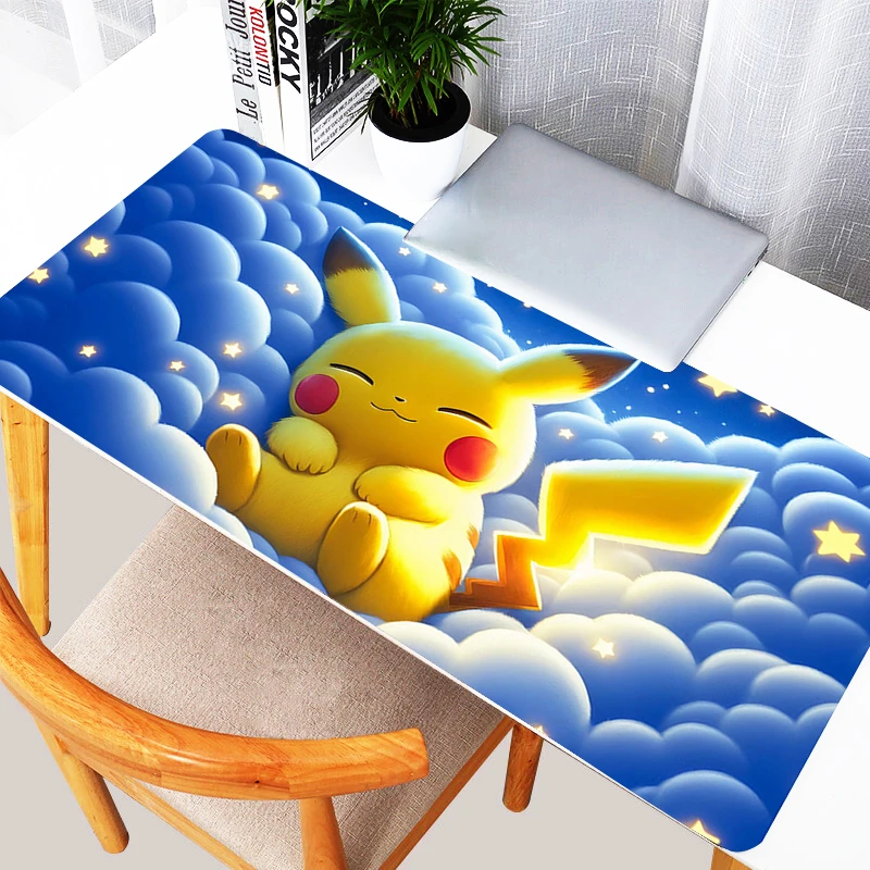 

Коврик для мыши Размер Gamer Kawaii Clouds Коврик для клавиатуры Компьютерные игры Расширенный коврик для мыши Офисные аксессуары для ПК P-pokemonS Милый настольный коврик