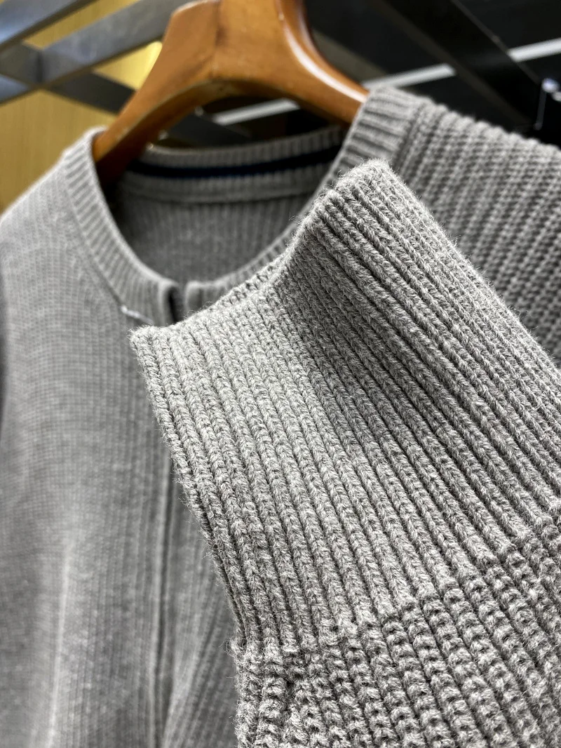 Cardigan ouvert Long tricoté haut de gamme pour Couples, pull en coton mélangé acrylique, coupe confortable, nouvelle collection automne hiver