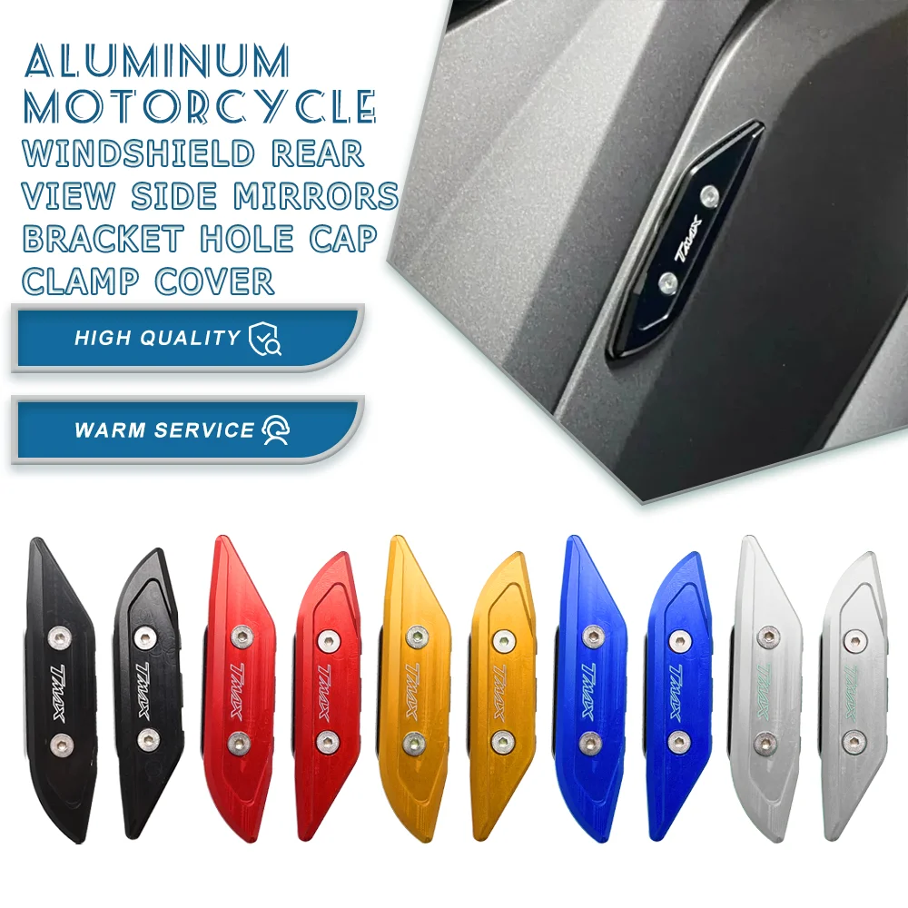 Motorcycle CNC Mirror Hole Cap Cover Driven Mirror Bracket For Yamaha TMAX 530 2012 2013 2014 2015 2016 2017 T MAX 530 TMAX530