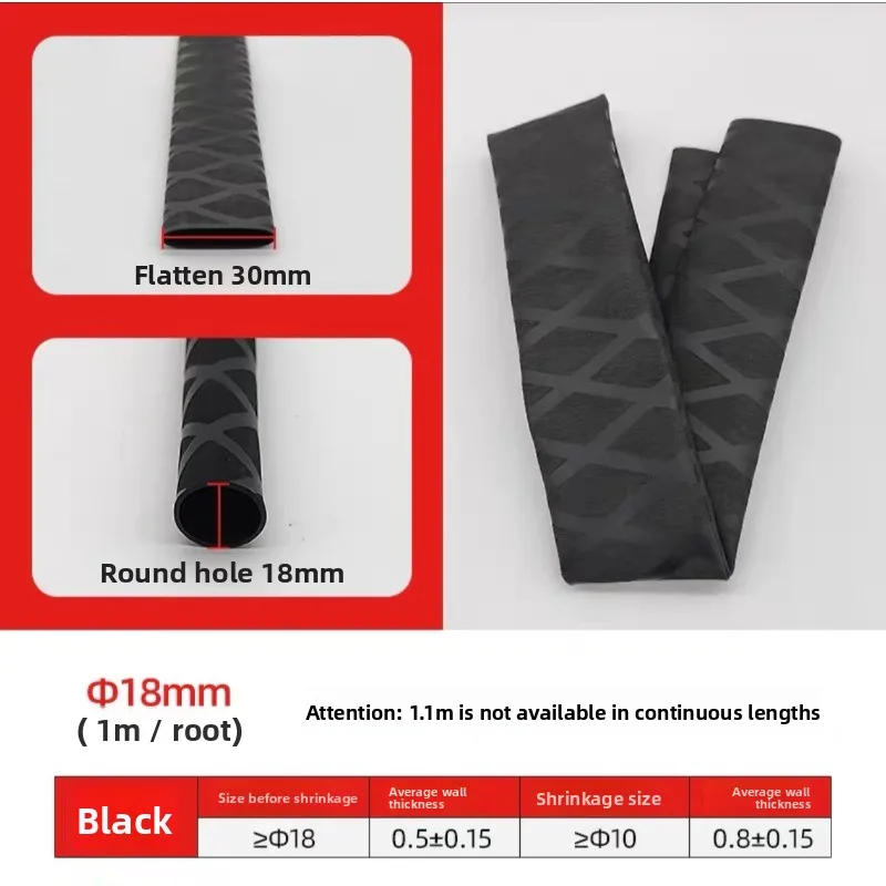 Insulated Fishing Rod Hot Shrink Tube Silicone Texture Anti-slip Handle Cover for Badminton Racket And Electric Bike Handlebars - view 5