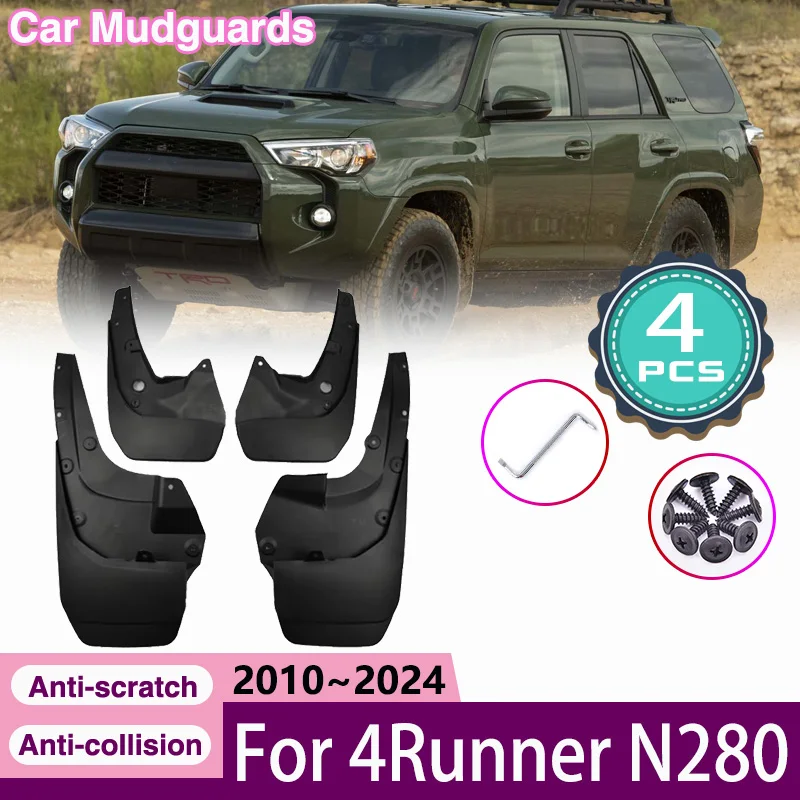 

Автомобильные Брызговики для Toyota 4runner N280 2010 2011 ~ 2024, брызговики, передние колеса, задние брызговики, автомобильные аксессуары