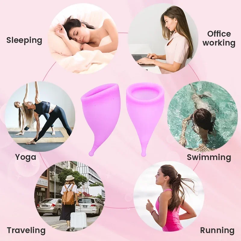 Senhora período copo menstrual feminino higiene grau médico silicone copa menstrual de silicone medica reutilizável copo menstrual