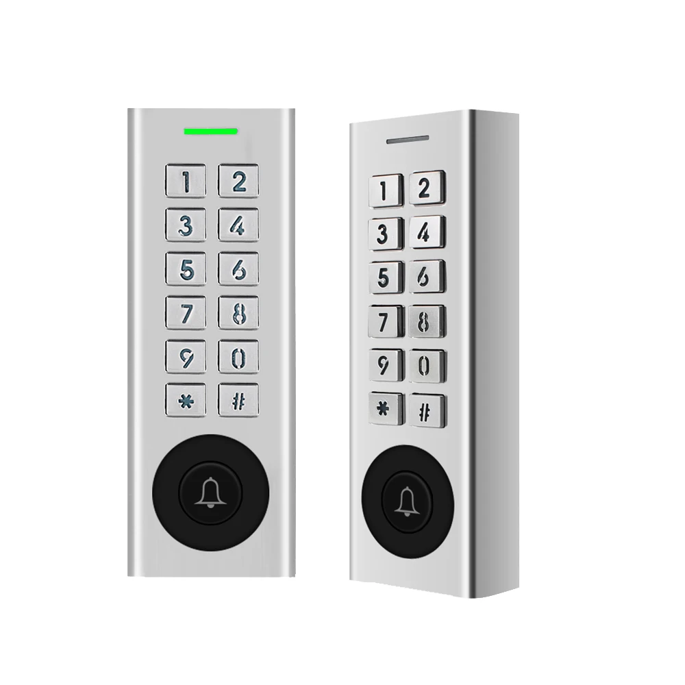 Secukey Metal Access Control Keypad Reader with Doorbell 125KHz EM Card Backlist Door Opener for Outdoor