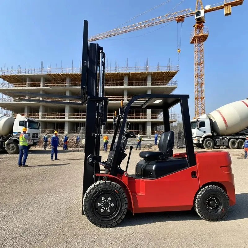 Electric Forklift 2 Ton Triple Mast Reach Design For High Rack Warehouse To Stack Goods Safely With Precision Control System