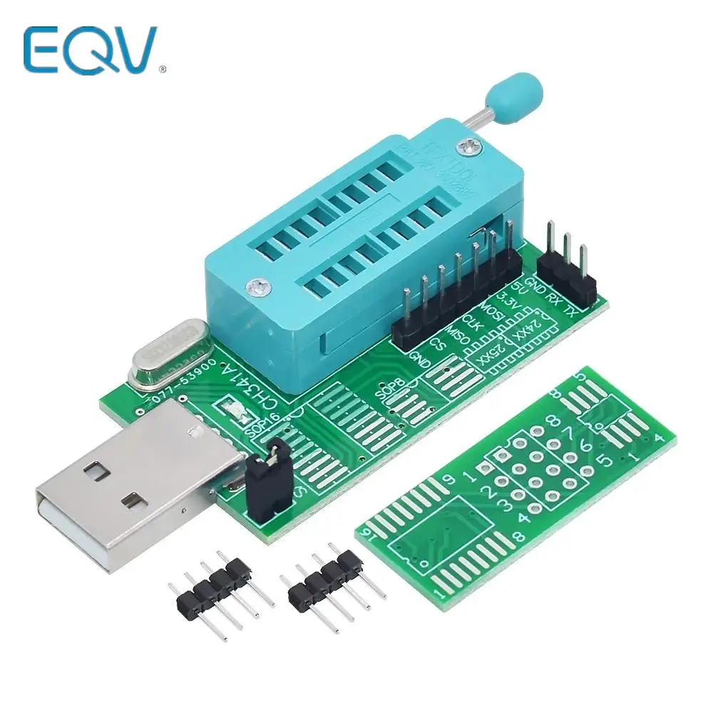 EQV Ch341A 24 25 yeniden programlanmış dvd yönlendirici biyo s fırça çok fonksiyonlu usb programmer100 % yeni orijinal