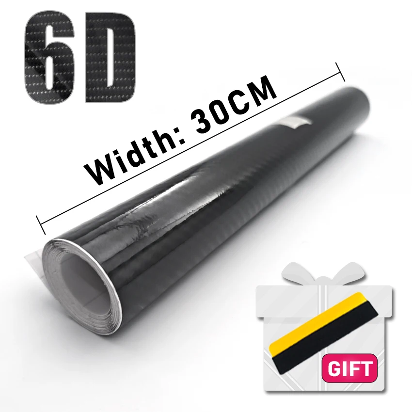 New 6D Carbon Fiber Center Console Drink Water Cup Holder Cover Wrap Film Decoration for VW Golf 7 7.5 GTI GTE GTD MK7 R-Line