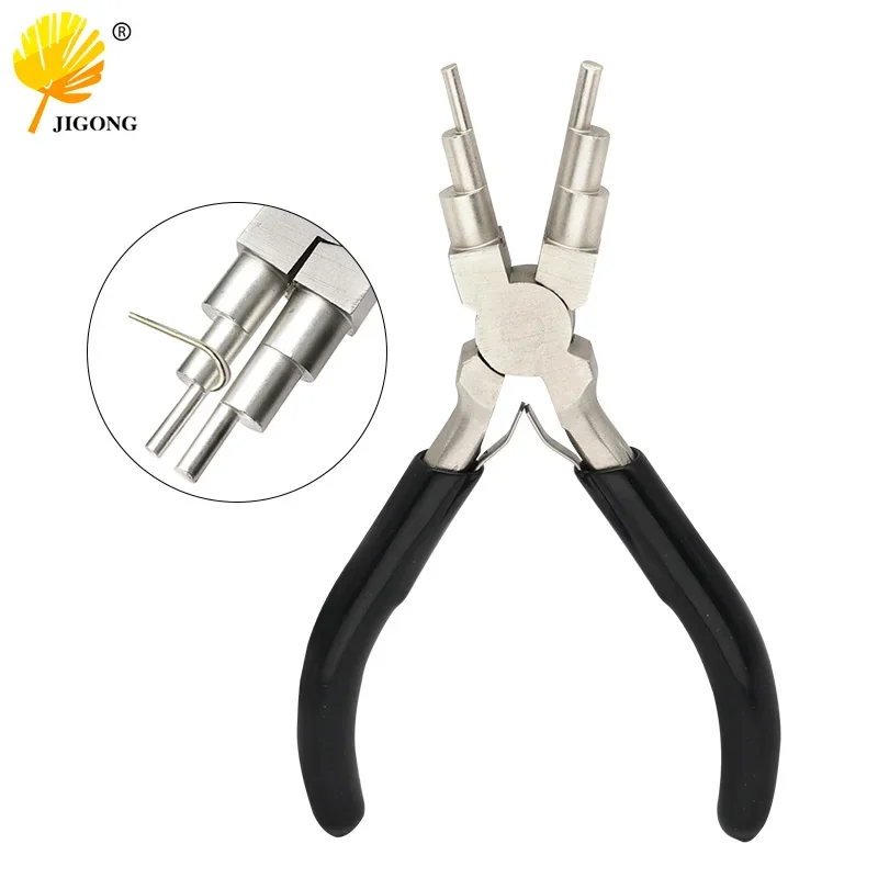 New Jewelry Winder Making Tools Handmade Accessories Jewelry Pliers Carbon Steel Round Nose Six-segment Clamp Wire For DIY