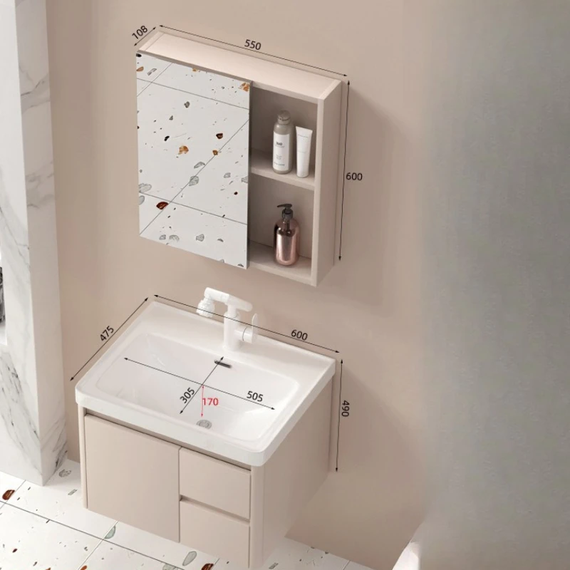 Gabinetes De baño modernos De decoración, gabinetes De baño De aluminio con forma De panal para Hotel, muebles avanzados para el hogar, Gabinete De Baño Lsysg