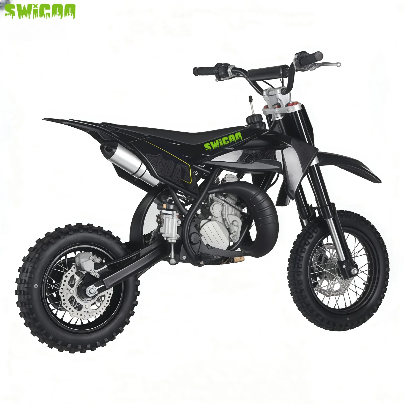 Mini MotoKids MotoSWICOO High Quality 49cc Durable Frame Hydraulic Inverted Fork Dirt Bike Single Cylinder 2-stroke Air-cool