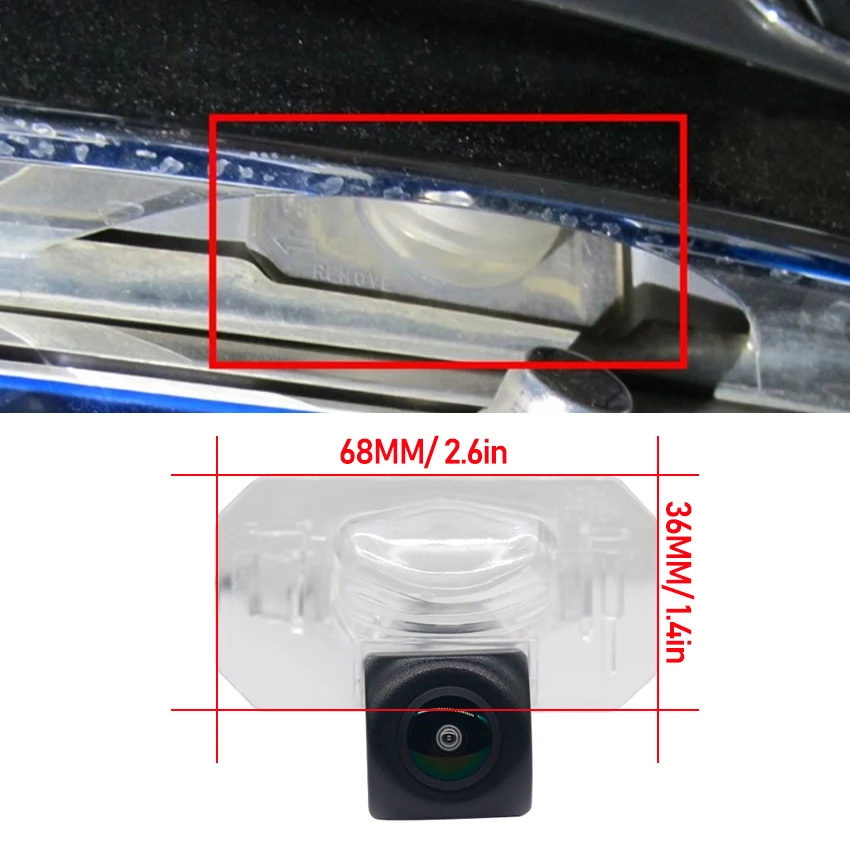Car Vehicle HD Fisheye 1280P For Honda Brio Amaze City ZX sedan Civic Hatchback 2001~2017 Car Backup Parking Rear View Camera