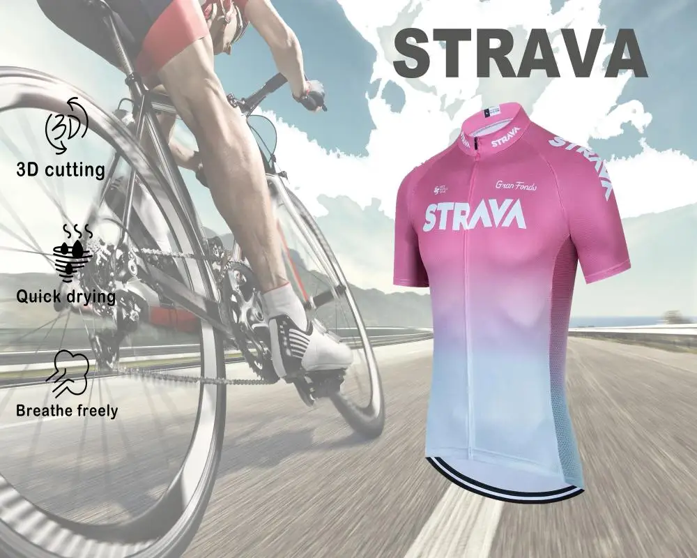 STRAVA CYCLING ROAD MOUNTAIN BIKE JACKET SHORT SLEEVE TOP CYCLING GEAR CAMPING HALLOWEEN THANKSGIVING CHRISTMAS GIFTS FOR MEN