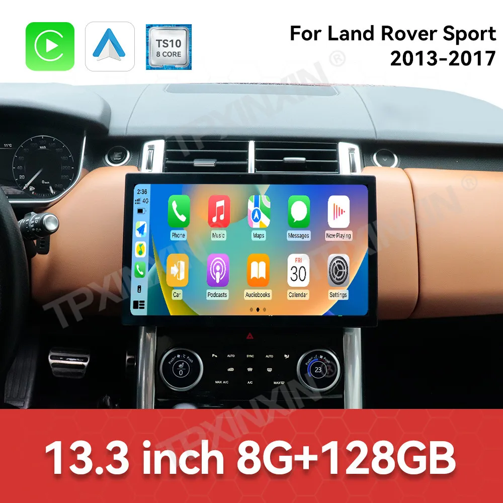 ملحقات السيارة راديو لاند روفر سبورت 2013-2017 أندرويد السيارات نظام تحديد المواقع والملاحة الوسائط المتعددة ستيريو استقبال رئيس وحدة دون اتصال #6