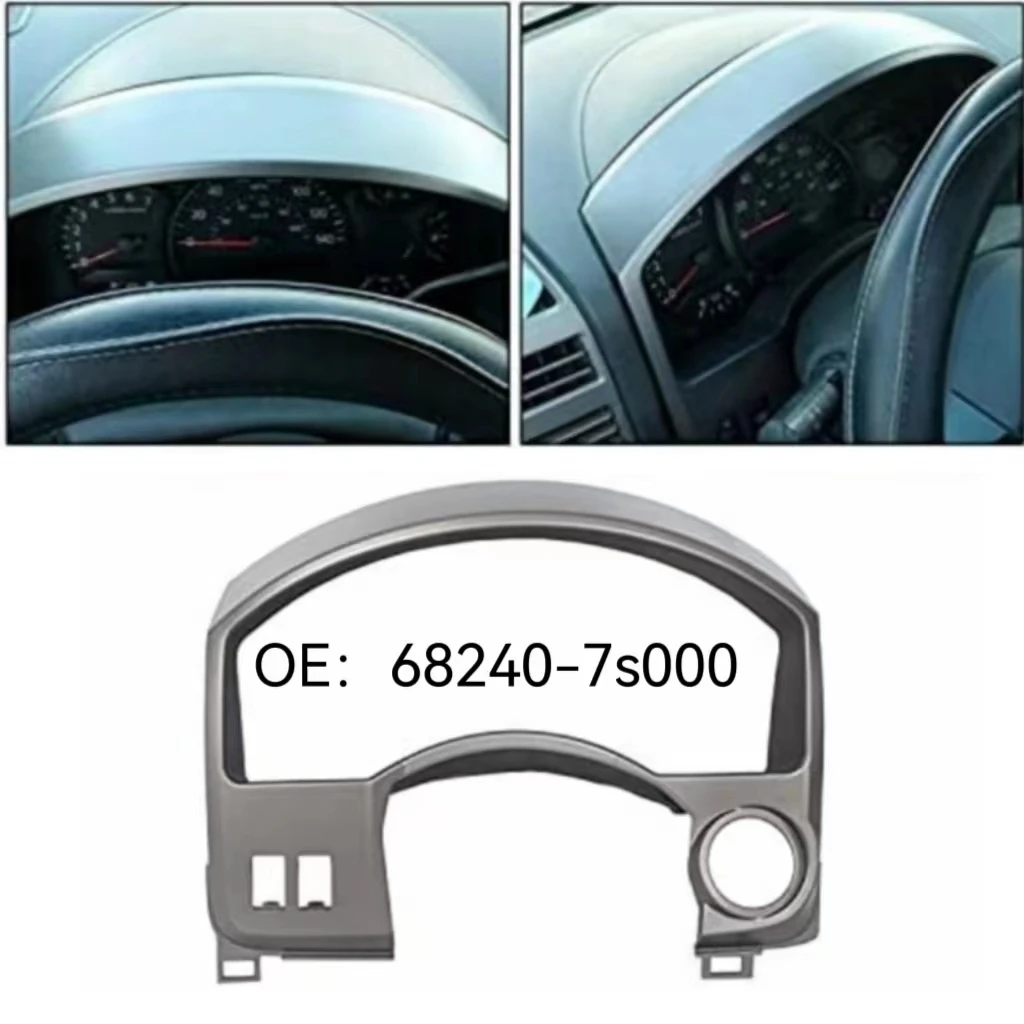 Dashboard Instrument Cluster Bezel For Nissan Titan & Armada 2004-2006 - Silver Gray Replacement