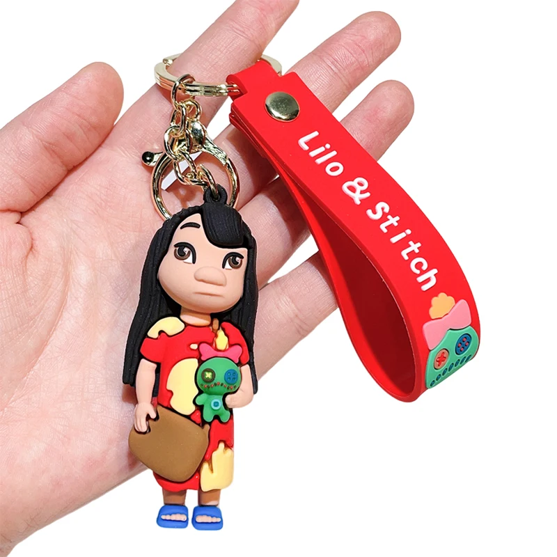 Cartoon Stevie Keychain Doll Soft Rubber Shi Dizai Keychain Pendant Disney Lilo Pelekai Small Commodity Wenchuang Small Gifts