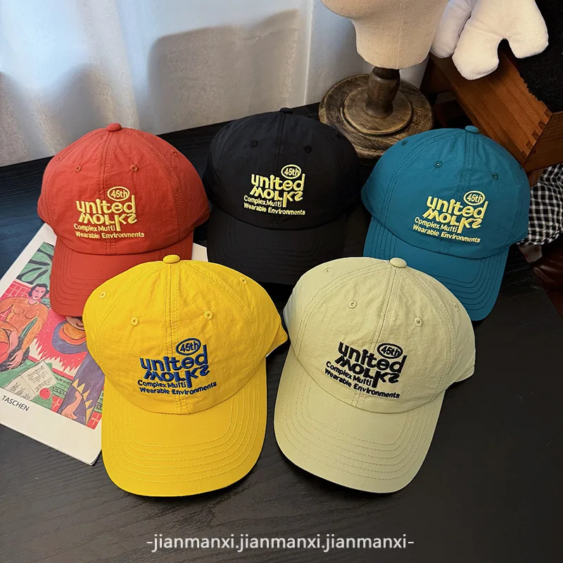 Gorra de béisbol con protección solar de verano para hombre y mujer, gorros Snapback finos, ligeros, impermeables, de secado rápido, con letras bordadas