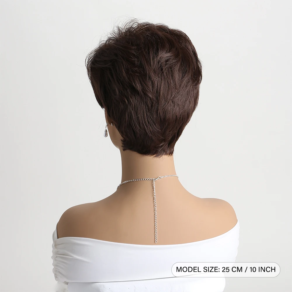 Short Natural Synthetic Wigs For Women  Blonde Wig Heat Resistant Hair For Daily Use Festival Ball Halloween Costume Part image 4