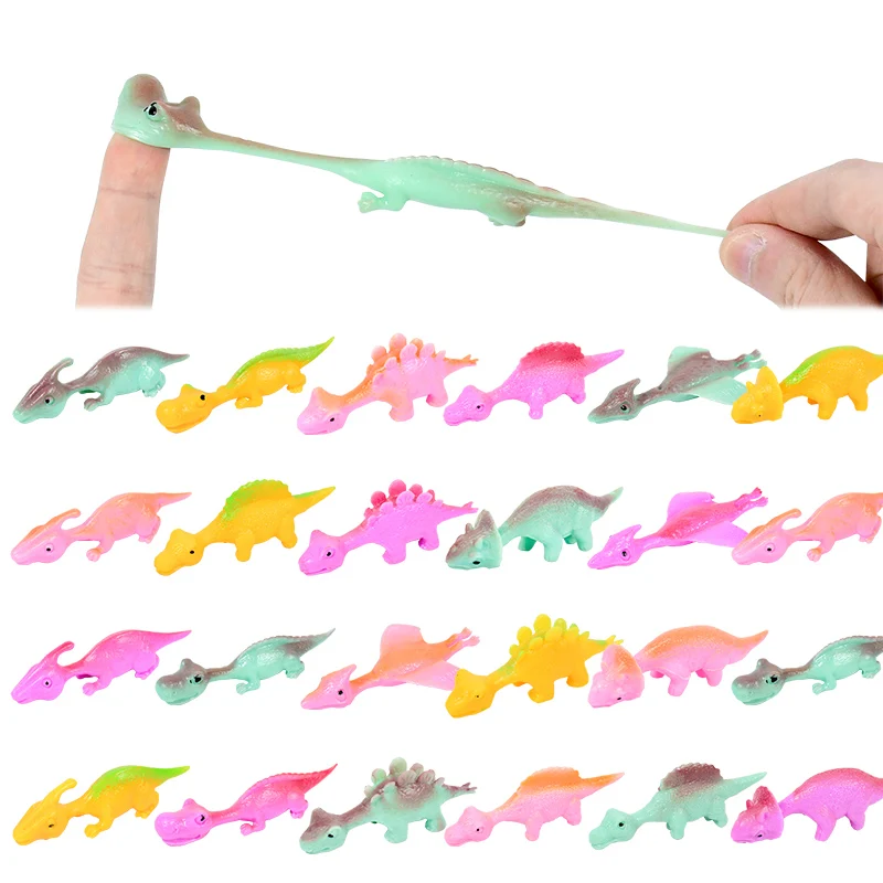 5/10Pcs Dinosaur Finger Catapult Decompression Toy Finger Slingshot Prank Birthday Baby Shower Party Favors Kids Gift