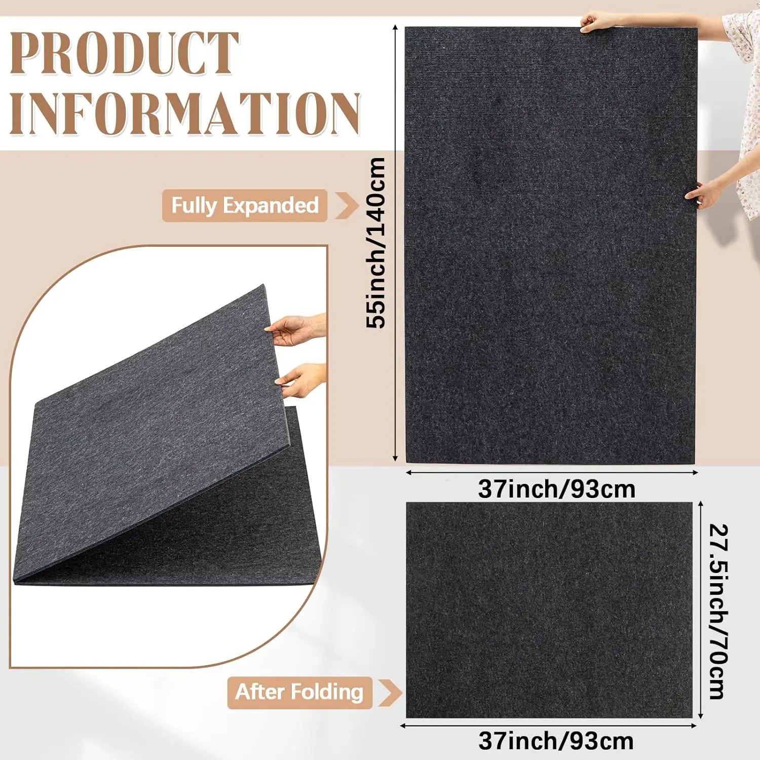 55 "x 37" pour 3000 pièces pliable Puzzle conseil tapis grand Portable feutre Puzzle tapis tapis antidérapant panneau de rangement