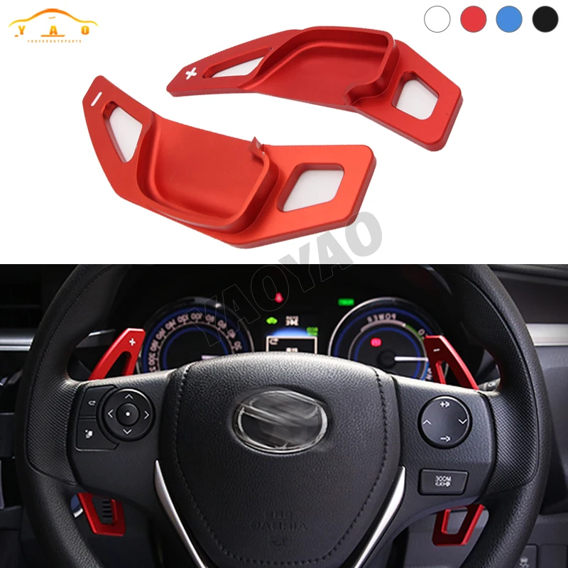 

Aluminum Steering Wheel Shift Paddle Extension For Toyota Reiz 2013 Camry Corolla 2015 Ralink Zelas Shifter Paddles Auto Parts